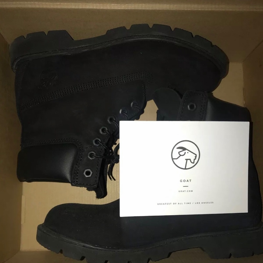 Timberland 6 inch waterproof Black boots